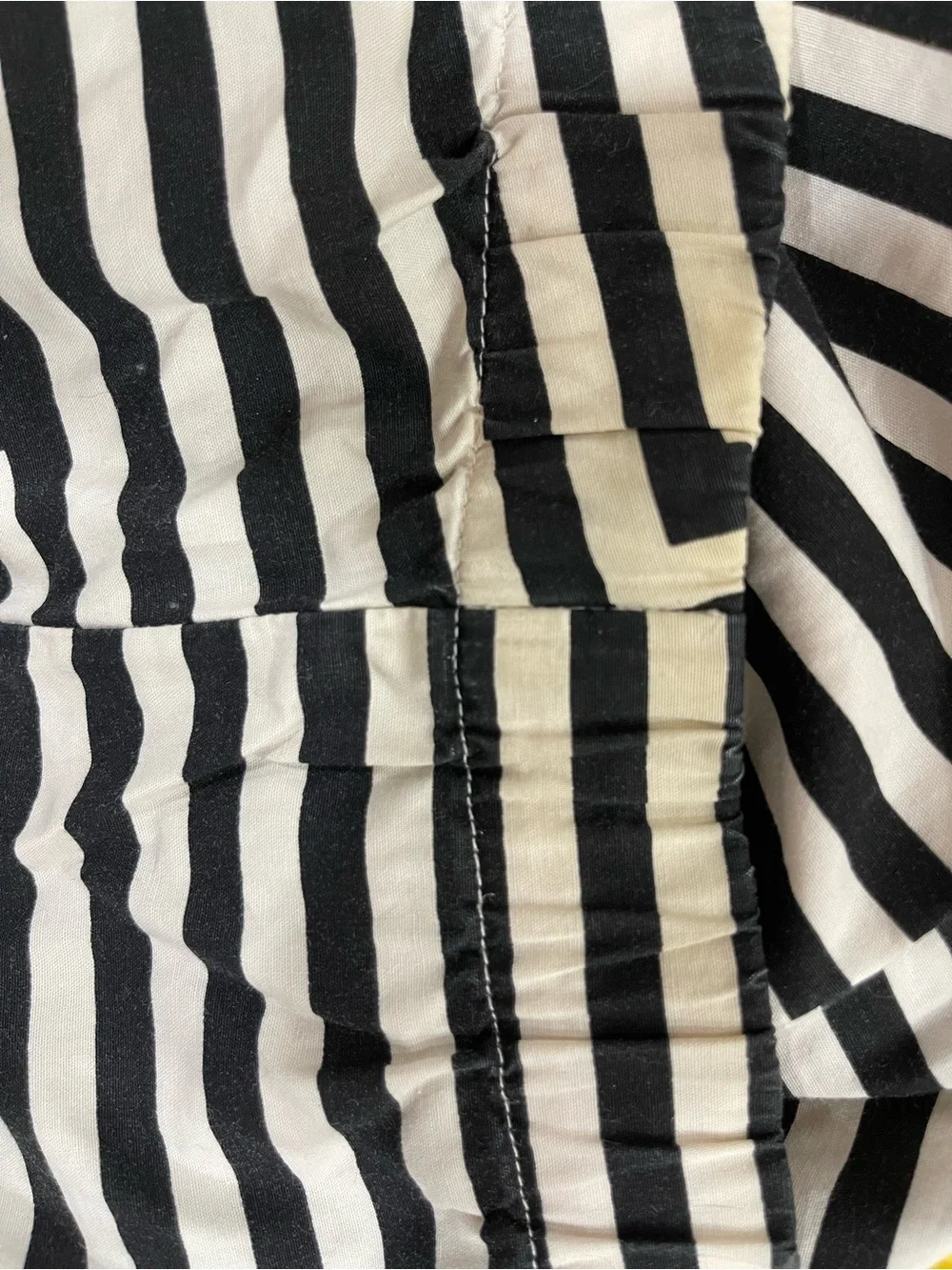 Kate Spade Saturdays Black and White Striped Pattern Sleeveless Jumpsuit